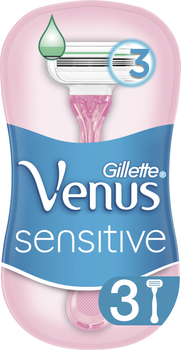 Одноразові станки для гоління Venus Smooth Sensitive 3 шт (7702018491544)