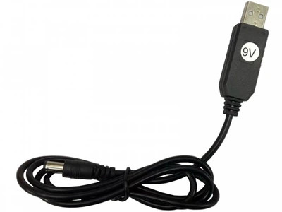 Кабель для Wi-Fi роутера от повербанки 9-12V Кабель повышения напряжения от Power банка к модему / роутеру USB DC
