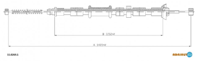 Трос зупиночних гальм Adriauto (1102691)