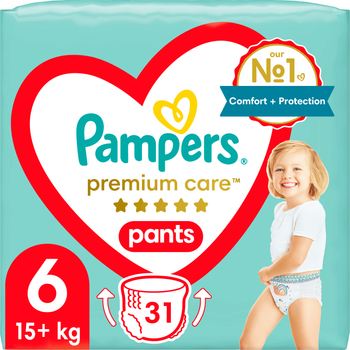 Pieluchomajtki Pampers Premium Care Pants 6 15+ kg 31 szt (8001090759917)