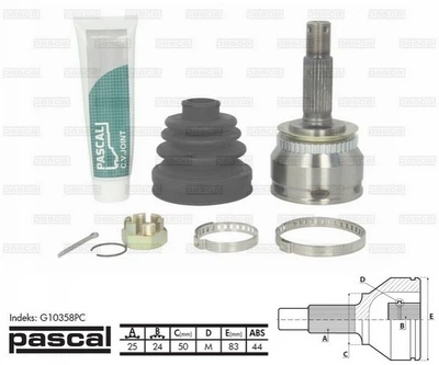 ШРУС PASCAL G10358PC KIA Cerato 495002F310