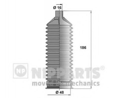 Пильовик рульового механізма Nipparts (N2840510)