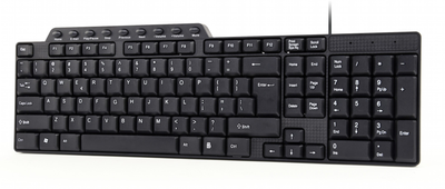 Клавіатура дротова Gembird KB-UM-104 USB Black (KB-UM-104)