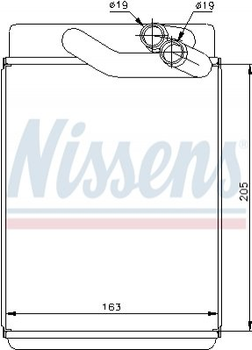 Радіатор пічки Nissens (77616)