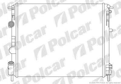 Радиатор охлаждения Renault/Dacia 1.4/1.6 04- Polcar (601508A4)