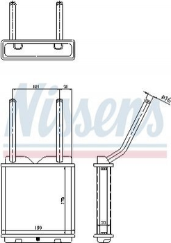 Радіатор пічки Nissens (726531)