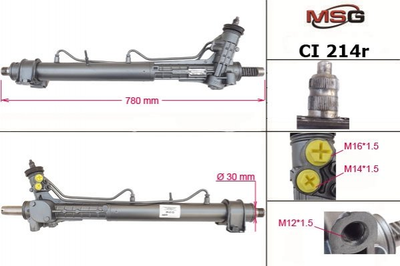 Рулевая рейка из ГУР Citroen Jumper, Fiat Ducato, Peugeot Boxer MSG (CI214R)