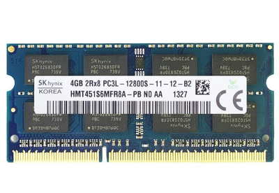 Оперативная память SK hynix SODIMM DDR3L 4Gb 2Rx8 1600Mhz PC3L-12800S-11-12-B2 HMT451S6МFR8A-PB