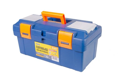 Скриня для інструментів MASTERTOOL з пластиковими замками органайзери 17" 420х220х195 мм 79-2617
