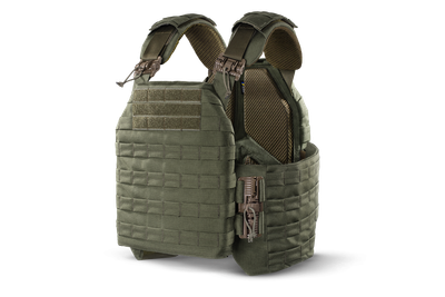 Plate Carrier U-WIN PRO зі швидким скиданням 260х330 з камербандами L під балістичні пакети Cordura 500 Реінджер Грін / Темна Олива