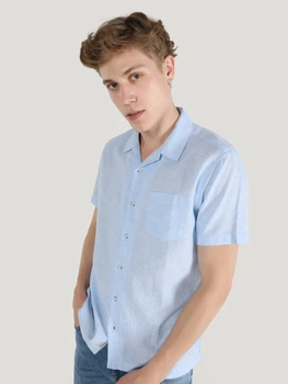 Сорочка літня чоловіча Colin's CL1063689BLE S Blue (8683197581617)