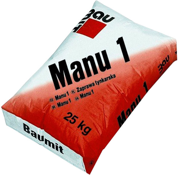 Штукатурка цементно-известковая Baumit Manu 1 25 кг 1/54 (139341)