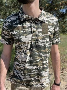 Военная тактическая футболка с коротким рукавом Поло 54 Пиксель