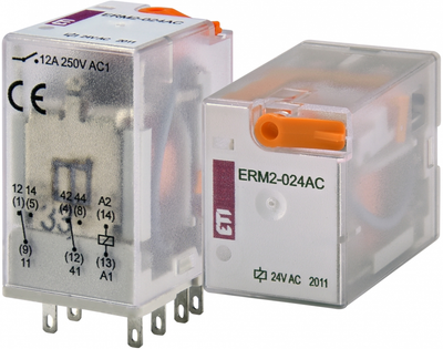 Проміжне реле 12А 2к 24V AC ERM2 [2473002] ERM2-024AC ETI
