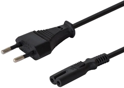 Kabel zasilający SAVIO CL-100 CEE7/16 - IEC-C7 1.8 m (5901986043034)