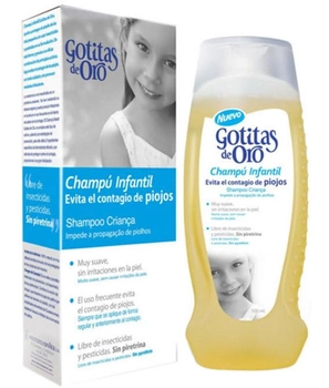 Szampon dla dzieci Instituto Espanol Gotitas De Oro Anti Louse Shampoo 500 ml (8411047137017)