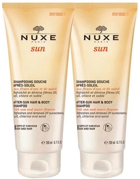 Zestaw szamponów po opalaniu Nuxe Sun After Sun Shampoo Hair And Body 200 ml x 2 szt (3264680014826)