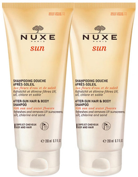 Набір шампуней після засмаги Nuxe Sun After Sun Shampoo Hair And Body 200 мл х 2 шт (3264680014826)