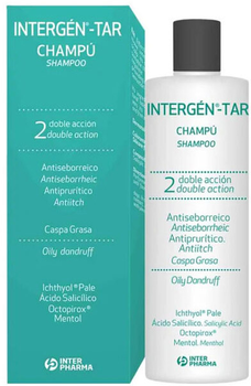 Szampon przeciwłupieżowy i przeciwłojotokowy Intergen Dandruff Shampoo Tar and Anti-Seborrheic 250 ml (8470003414531)