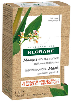 Шампунь проти лупи Klorane Galanga Shampoo Mask 8 x 3 г (3282770150162)