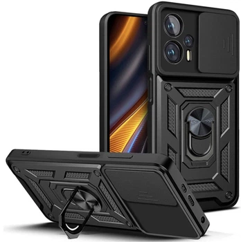 Чохол Camshield з кільцем-підставкою на Poco F5 black
