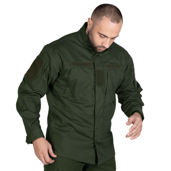 Китель тактичний польова статутна куртка для силових структур KOMBAT M Оліва TR_6526