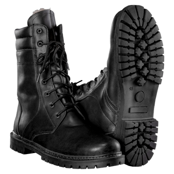 Берці тактичні польові полегшені черевики з вентиляцією для силових структур KOMBAT Чорний 40 TR_37440