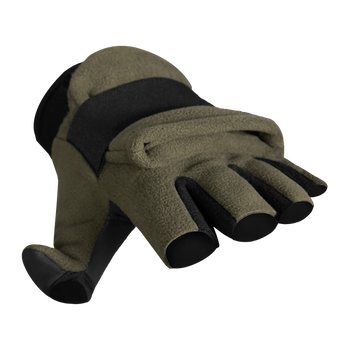 Перчатки тактические полевые универсальные рукавицы для охотников и силовых структур L Олива TR_6606L