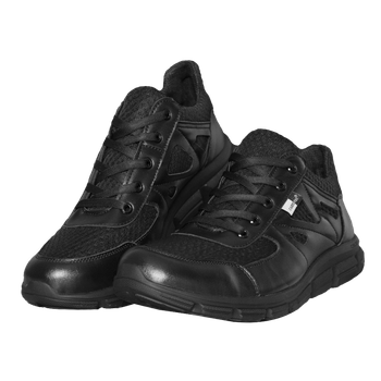 Кросівки тактичні шкіряні зносостійкі для охоронних структур для силових структур 44 Чорний TR_580644
