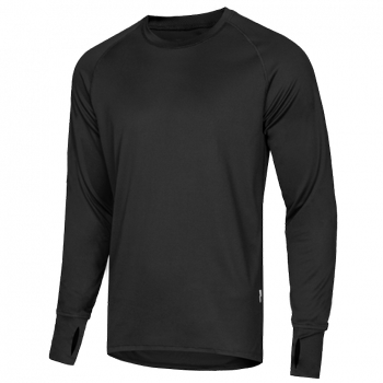 Лонгслив тактичечкий мужская футболка с длинным рукавом для силовых структур XXXL Черный TR_1160XXXL