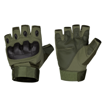 Рукавички тактичні польові універсальні рукавиці для мисливців та силових структур XL Олива TR_6649XL