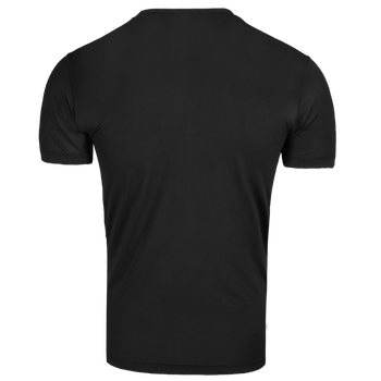 Футболка чоловіча тактична польова повсякденна футболка для спецсужб XL Чорний TR_5874XL