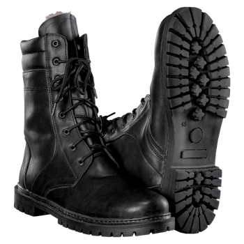 Берці тактичні польові полегшені черевики з вентиляцією для силових структур KOMBAT Чорний 37 TR_37437