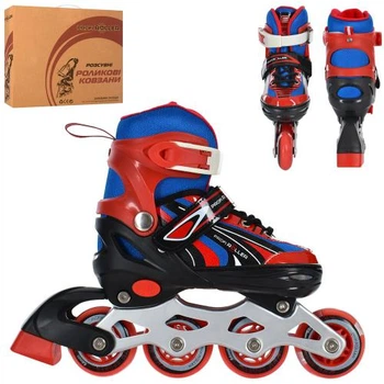 Ролики Profi Roller A 4146-S-R, размер 31-34 синий с красным