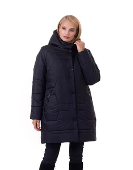 Зимняя женская куртка большого размера UF-fashion LRD-164-1 56 черный