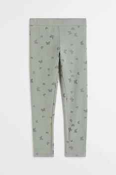 Легинсы светло-зеленые Бабочки H&M 140см (400092805)