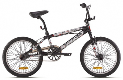 Велосипед BMX Bottecchia Free Style 20" Black (пеги та гіроротор)