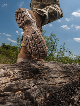 Берці тактичні. Чоловічі ультралегкі бойові черевики Мaxsteel Hi-legs Coyote 45 (297мм) коричневі