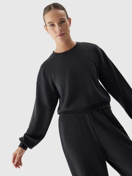 Світшот жіночий 4F Sweatshirt F701 4FAW23TSWSF701-22S S Чорний (5904698448029)