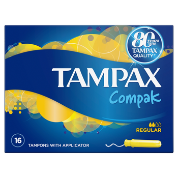 Tampony z aplikatorem Tampax Compak 16 sztuk (4015400219538)