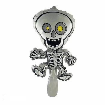 Фольгированный Шар Мини-Фигура Halloween Скелет 40х18см (15")