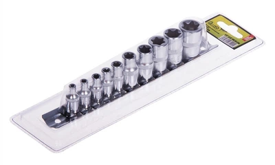 Набір торців головок Alloid зовнішній торкс 1/4"-3/8"DR Е4-Е18, 10предм НГЕ-418Б