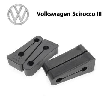 Упор (демпфер накладка) замка дверей Volkswagen Scirocco III (4 двери) 4e4837763 Литые