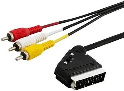 Kabel audio Savio CL-133 3 x RCA 2m (SAVKABELCL-133)