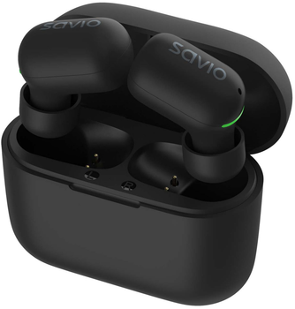 Słuchawki bezprzewodowe Savio TWS-09 Czarne (SAVSLTWS-09)