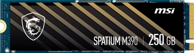 Накопитель SSD 250GB MSI Spatium M390 M.2 2280 PCIe 3.0 x4 NVMe 3D NAND TLC (S78-4409PY0-P83)