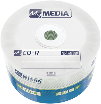 MyMedia CD-R 700MB 52X MATT SILVER Wrap 50 шт (23942692010)
