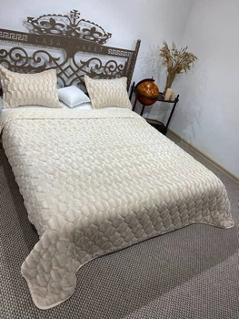 Покрывало Casablanket Норка с наволочками 210X230см Золотой