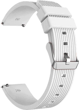 Ремешок Line Силиконовый (20мм) White (07818-29)
