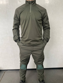 Армійський костюм зі вставками олива для ЗСУ, НГУ (убакс + штани) XL